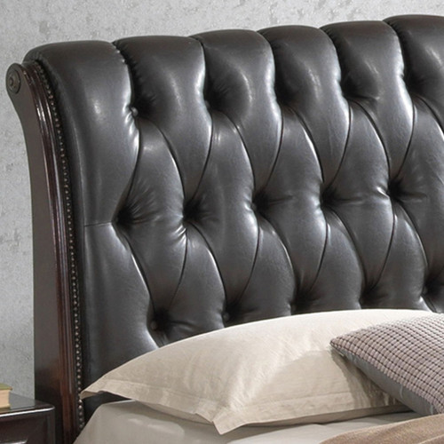 King Storage Bed Elegant - Cappuccino