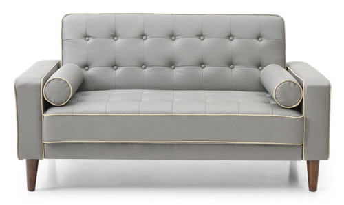 Contemporary Loveseat For Two - Gray