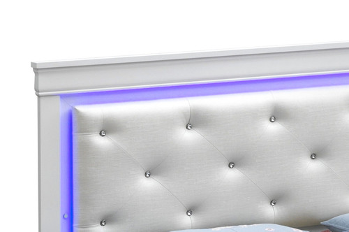 King Bed Elegant - Silver Champagne