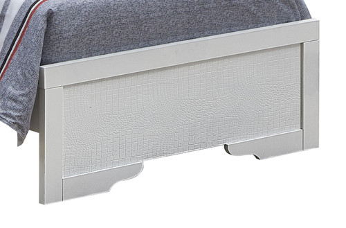 Lorana - Twin Modern Bed - Silver Champagne