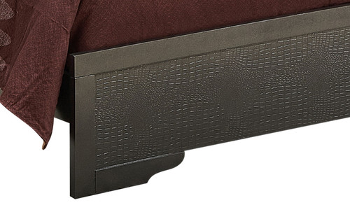 Queen Bed Transitional - Black