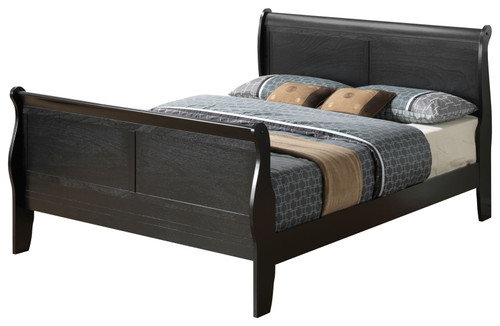 Full Bed Panel Sleigh - Black