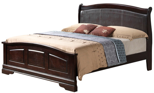Queen Classic Bed - Warm Cappuccino