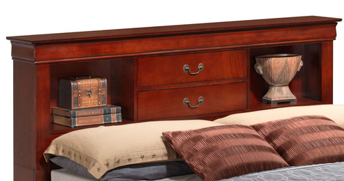 Louis Phillipe - King Charming Storage Bed - Cherry