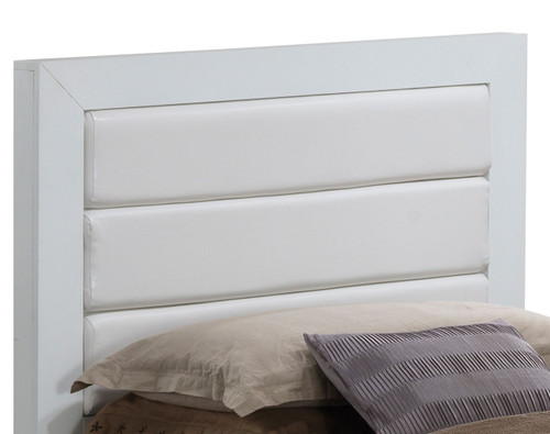 Twin Bed Contemporary - Elegant White