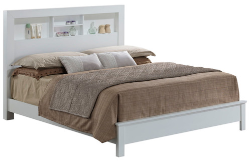 Full Bed Transitional Style - Crisp White