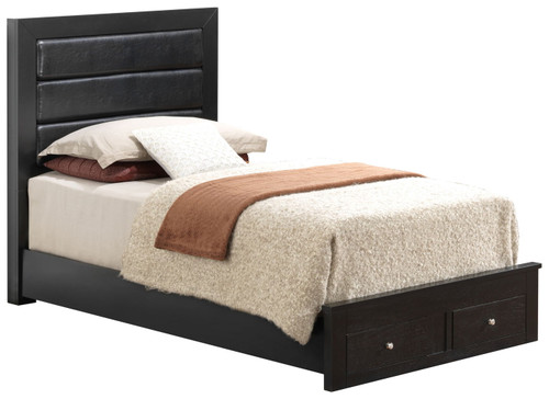 Twin Storage Bed With Versatile Appeal - Black