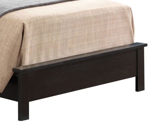 Stylish Transitional Twin Bed - Black