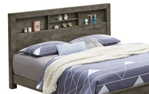 King Transitional Bed - Gray