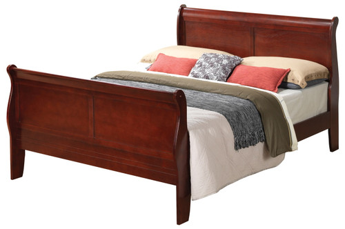 Full Bed For Comfort Charming Traditional - Cherry