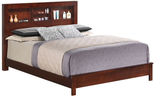 Queen Bed Elegant Transitional - Cherry