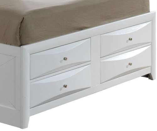 Marilla - Queen Storage Bed - White