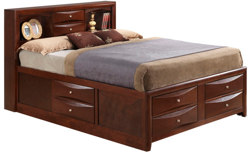 Marilla - King Storage Bed - Cherry