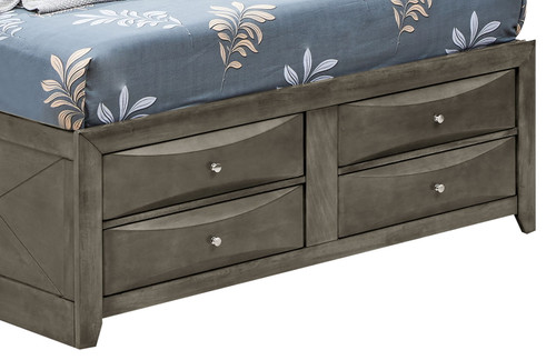 Marilla - Queen Storage Bed - Gray