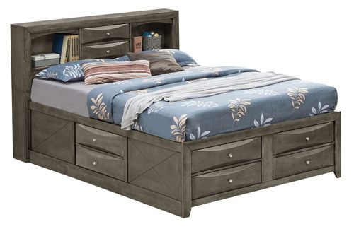 Marilla - Full Storage Bed - Gray