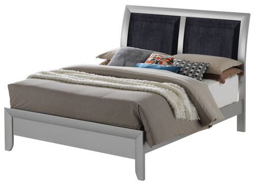 Marilla - Full Bed - Silver Champagne