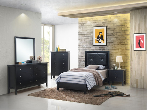 Primo - Twin Bed - Black