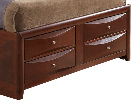 Marilla - Queen Storage Bed - Cherry
