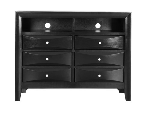 Marilla - Media Chest - Black