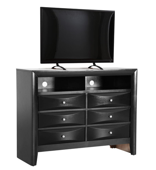 Marilla - Media Chest - Black