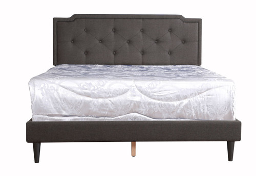 Deb - Queen Bed Button Tufted - Black