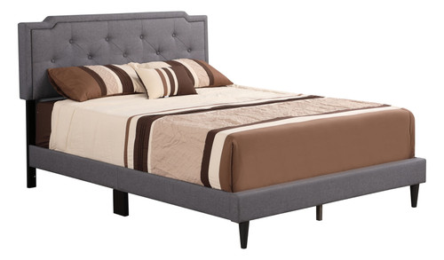 Deb - Queen Bed For Cozy Sleep - Gray
