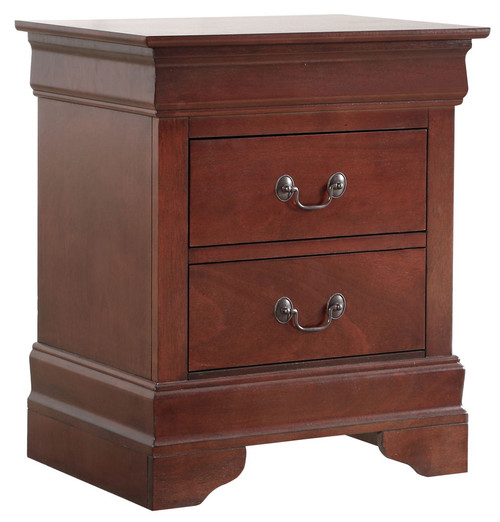 Louis Phillipe - Elegant Traditional Nightstand - Cherry