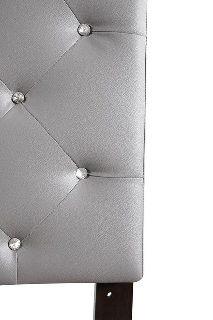 Casual Upholstered Headboard - Light Gray