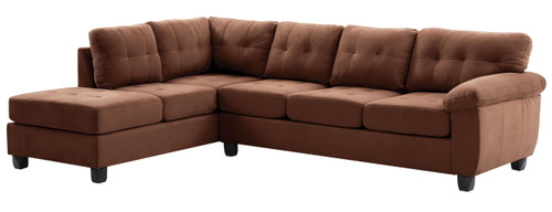 Gallant - Sectional Flexible Chaise - Chocolate