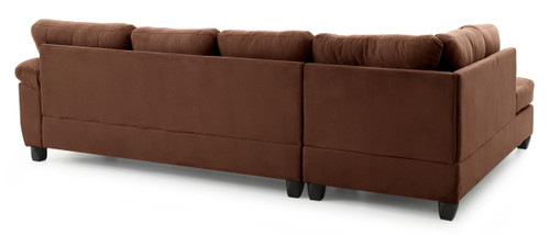 Gallant - Sectional Flexible Chaise - Chocolate