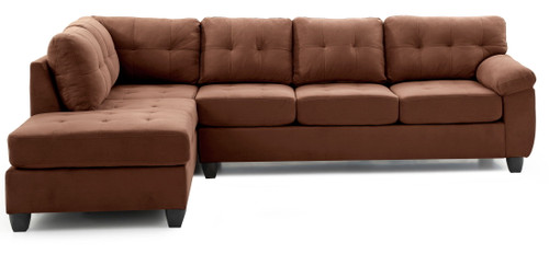 Gallant - Sectional Flexible Chaise - Chocolate