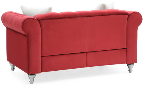Stylish Loveseat For Modern Living - Burgundy