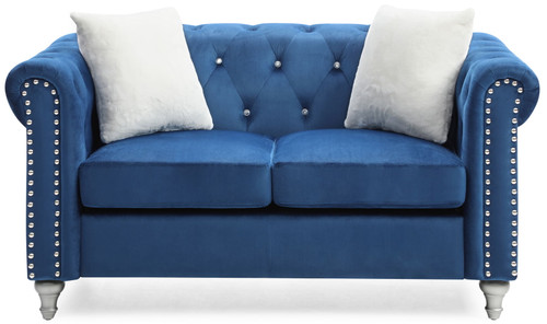 Chic Loveseat - Navy Blue