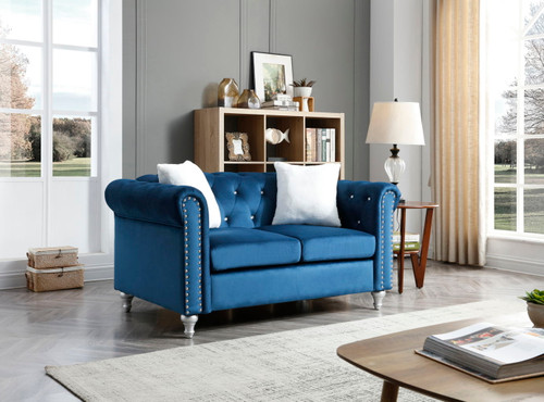 Chic Loveseat - Navy Blue