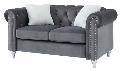 Modern Loveseat For Cozy Interiors - Gray