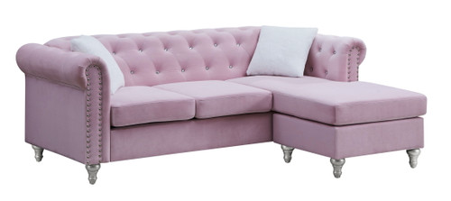 Raisa - Sofa Chaise - Pink