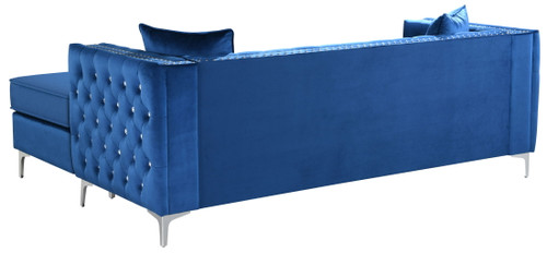 Paige - Sofa Chaise - Blue