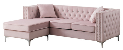 Paige - Sofa Chaise - Pink