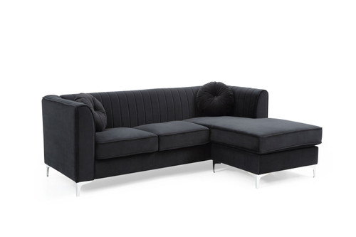 Delray - Sofa Chaise - Black