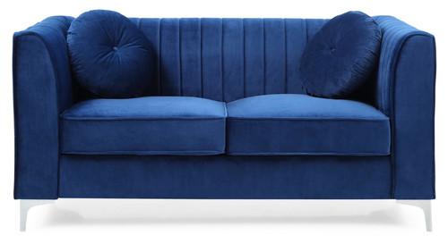 Delray - Loveseat - Navy Blue