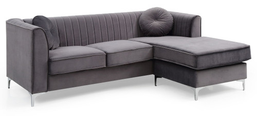 Delray - Sofa Chaise - Gray