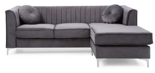 Delray - Sofa Chaise - Gray