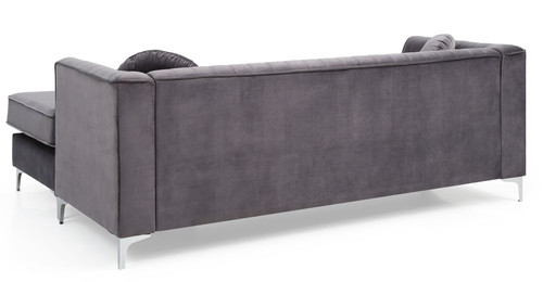 Delray - Sofa Chaise - Gray