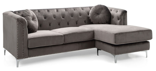 Pompano - Sofa Chaise - Dark Gray