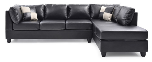 Malone - Sectional - Black