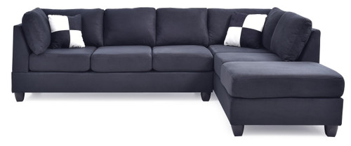 Malone - Sectional Upholstered - Black