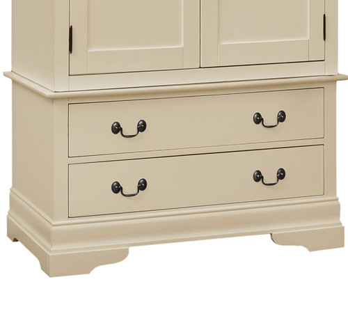 Elegant Traditional Armoire - Beige