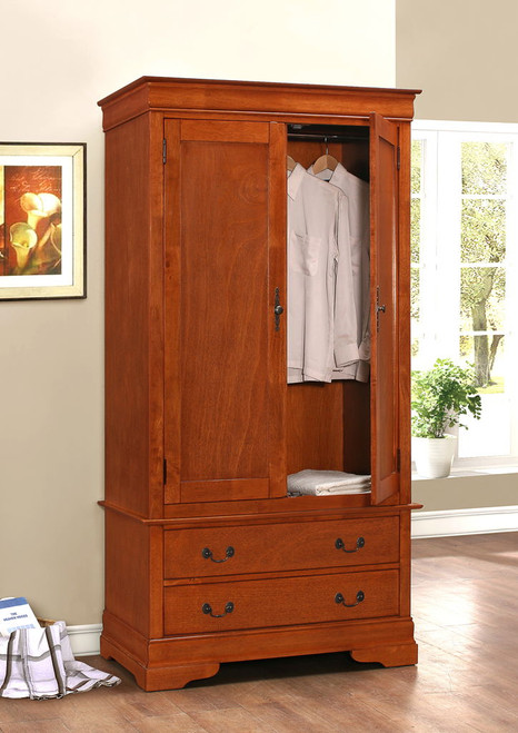 Elegant Armoire For Timeless Storage - Oak