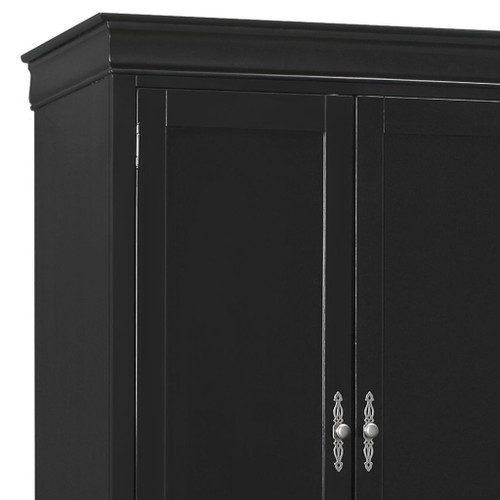 Elegant Traditional Armoire - Black