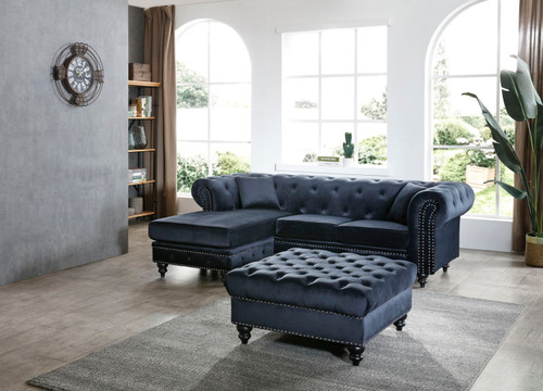 Nola - Sofa Chaise - Black